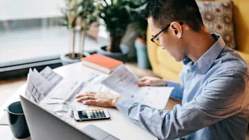 Man working at desk